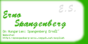 erno spangenberg business card